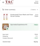 THE AYURVEDA CO. : Flat 50% off on Face wash & Scrub combo